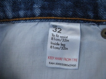 Чоловічі джинси виготовлені для мережі супермаркетів TESCO у Великобританії. Роз. . фото 9