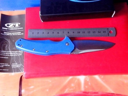 Нож ZT 0770 Replica обладает (как  и оригинал) интересным клинком в форме Modifi. . фото 3