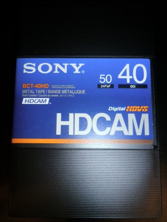 Sony BCT-40HD - миникассета формата HDCAM серии BCT-HD
Кассеты BCT-HD предназна. . фото 2