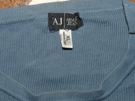 Реглан летний Armani Jeans оригинал Италия size xL/50-52 cветло-синий, 100% хлоп. . фото 3
