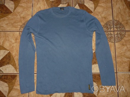 Реглан летний Armani Jeans оригинал Италия size xL/50-52 cветло-синий, 100% хлоп. . фото 1