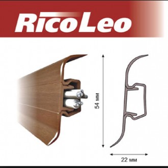 Плинтус премиум-класса "Rico Leo" состоит из двух частей ― базовой планки и маск. . фото 13