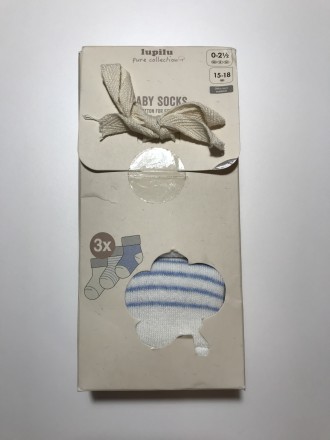 Детские носочки немецкого бренда Lupilu серии pure collection, набор состоит из . . фото 5