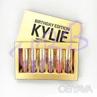  Набор матовых жидких губных помад Kylie Birthday Edition - это яркий пример тща. . фото 1