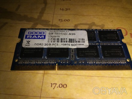 продам планку памяти для ноутбука DDR3 GoodRam 2Gb PC3-10600 SoDimm (GR1333S364L. . фото 1