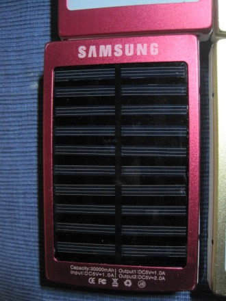 универсальный аккумулятор Power Bank SOLAR 90 000 мАч - с солнечной панелью и LE. . фото 2