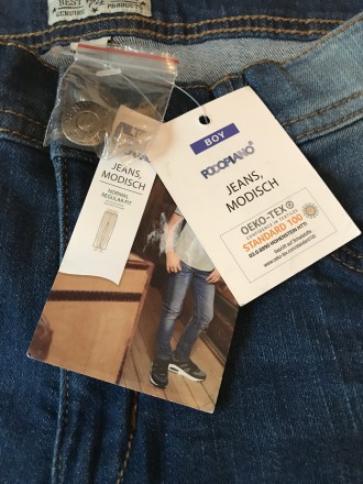 Стильные джинсы немецкой фирмы Pocopiano с регулюрующимся поясом для мальчика.
. . фото 6