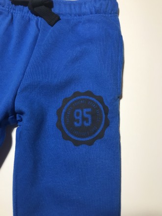Тёплые флисовые спортивные штаны немецкой фирмы Lupilu, синего цвета. Отличное к. . фото 4