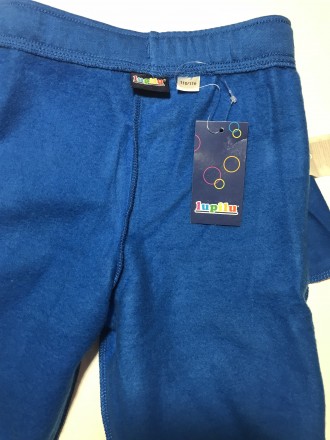Тёплые флисовые спортивные штаны немецкой фирмы Lupilu, синего цвета. Отличное к. . фото 9