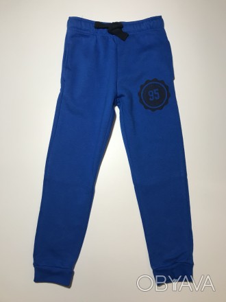 Тёплые флисовые спортивные штаны немецкой фирмы Lupilu, синего цвета. Отличное к. . фото 1