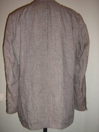 Продам мужской пиджак FRANK EDEN, лен 100%, подкладка полиэстер, длина рукава 65. . фото 3