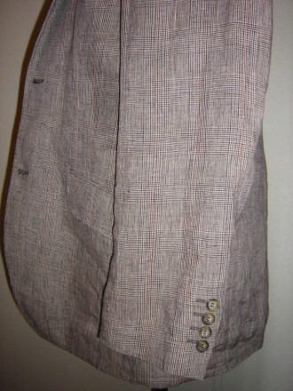 Продам мужской пиджак FRANK EDEN, лен 100%, подкладка полиэстер, длина рукава 65. . фото 4