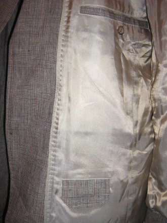 Продам мужской пиджак FRANK EDEN, лен 100%, подкладка полиэстер, длина рукава 65. . фото 5