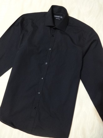 Стильна черная рубашка Cedar Wood State новая (без этикетки). Рубашка впереди на. . фото 4