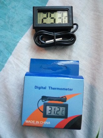 Продается термометр цифровой с выносным датчиком. Для измерения температуры жидк. . фото 4