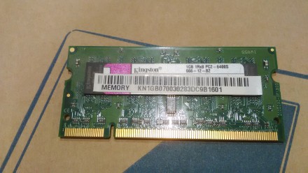 Оперативная память Kingston 1GB
Kingston 1GB DDR2 1Rx8 PC2-6400S-666-12-B2 PC2-. . фото 2