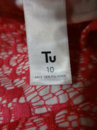 Ажурное розовое платье TU (Турция) , состояние новое. Ткань средней плотности, с. . фото 5