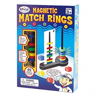 Магнитная игра  Magnetic Match Rings "Магнитные колечки". В наборе 10 пластиковы. . фото 3