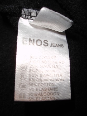 Кофта/светр L-ка, наш розмір приблизно 46-48, ENOS jeans, чорний в сірі горизонт. . фото 4