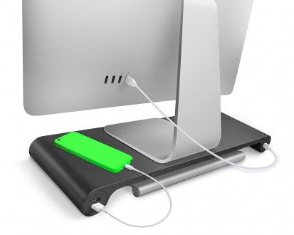 Подставка-органайзер для монитора или моноблока (типа iMac).

Имеет 6 USB порт. . фото 3