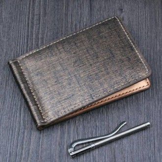 Зажим для денег кошелек коричневый, серый, синий

Является очень практичным и . . фото 5