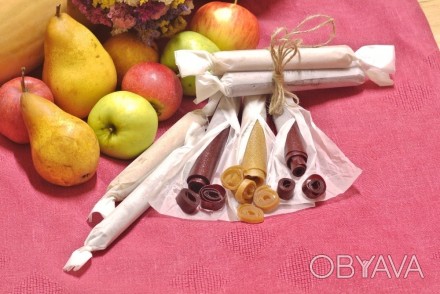 Домашні органічні фруктові цукерки БЕЗ цукру для дітей, зроблені з фруктів та ов. . фото 1
