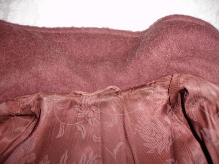 Пальто 46 р., жіноче, шерстяне, однотонне, демісезонне. 
В спокійно-фіолетовому. . фото 10