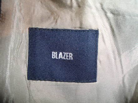 Піджак 46-48 р., чоловічий, сірий, Blazer, на 3 гудзики спереду.
ШП 47,5 см. ПО. . фото 5