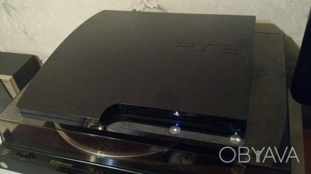 В продаже отличная консоль Sony Play Station 3 PS3 Slim 250 GB прошитая! + топов. . фото 1