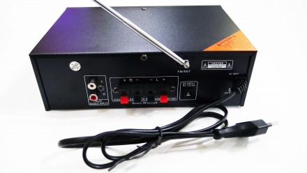 Усилитель звука AV-306B USB + SD + AUX + Bluetooth + Караоке
Усилитель звука SN. . фото 5