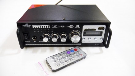 Усилитель звука AV-306B USB + SD + AUX + Bluetooth + Караоке
Усилитель звука SN. . фото 2