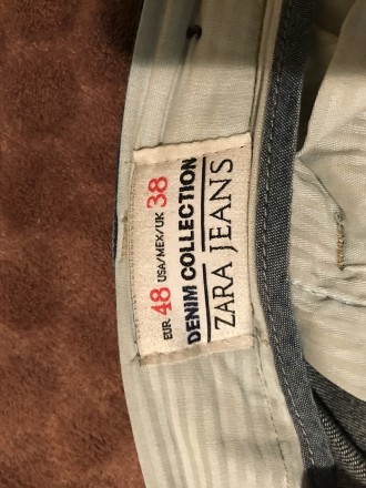 Мужские джинсы Zara Jeans Man

Полуобхват пояса: 55 см
Полуобхват бёдер: 60 с. . фото 8