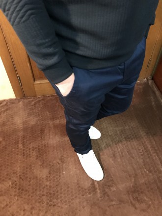 Мужские брюки 
Цвет: темно-синий
Размер: 52
Обхват талии: 100 см
Обхват бёде. . фото 4