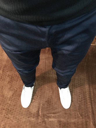 Мужские брюки 
Цвет: темно-синий
Размер: 52
Обхват талии: 100 см
Обхват бёде. . фото 2