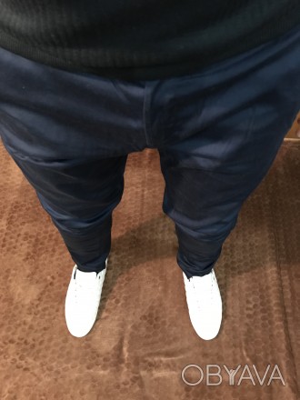 Мужские брюки 
Цвет: темно-синий
Размер: 52
Обхват талии: 100 см
Обхват бёде. . фото 1