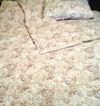 Продаю двуспальное постельное белье. Ткань – бязь.
Размеры комплекта:
	Просты. . фото 3