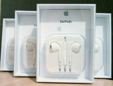 Оригинальные наушники Apple EarPods, новые не распакованные всего за 275 грн. Бе. . фото 2