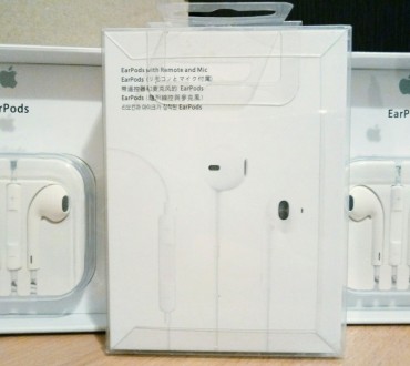 Оригинальные наушники Apple EarPods, новые не распакованные всего за 275 грн. Бе. . фото 3