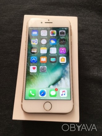 iPhone 7 128Gb, золотого цвета, Neverlock. Состояние телефона можно оценить 10из. . фото 1