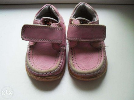 Детские туфельки демисезонные розового цвета в отличном состоянии. Застёжка на л. . фото 3