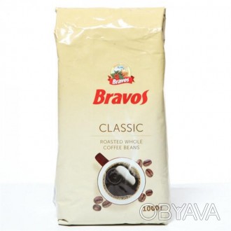 Bravos Classic - класична венгерська кава
Сорт:100% робуста
Колір:зерна обсмаж. . фото 1