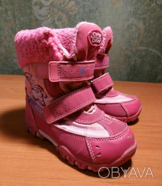 Розовые сноубутсы (зимние сапожки) для девочек Super Gear 26р.(15,5 см).
Сноубу. . фото 1