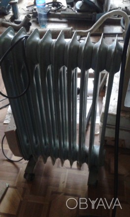 Масляный радиатор 9 секций, б/у, продам.. . фото 1
