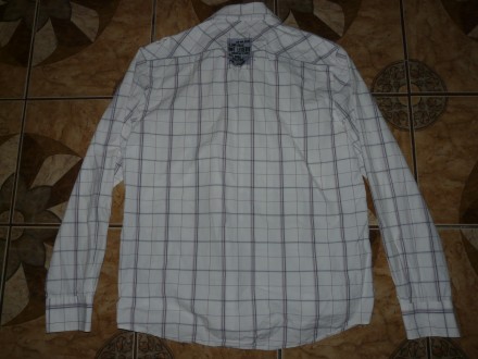 Рубашка PME Legend 100% хлопок светлая в клетку с вышивкой sizе 3хL/54р., плечи . . фото 5