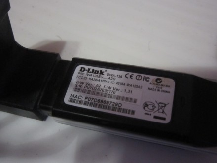 Wi-Fi адаптер D-Link DWA-125
USB-адаптер для подключения компьютера к уже сущес. . фото 3