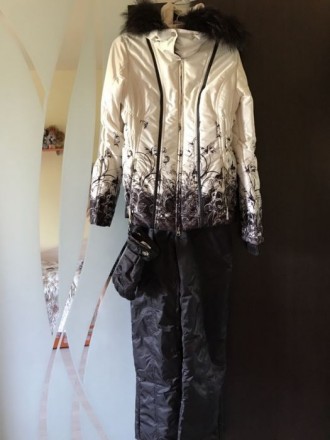 Лыжный костюм Фирма Glissade.Можно и для города. Тёплый,лёгкий.Куртка натуральны. . фото 3
