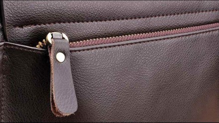• Классическая мужская сумка Polo Videng.
• Цвет: Черный и Темно-Коричневый.
•. . фото 8