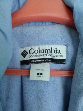 Лыжная утепленная куртка "Columbia", хорошее состояние. Цвет светло-сиреневый/те. . фото 2
