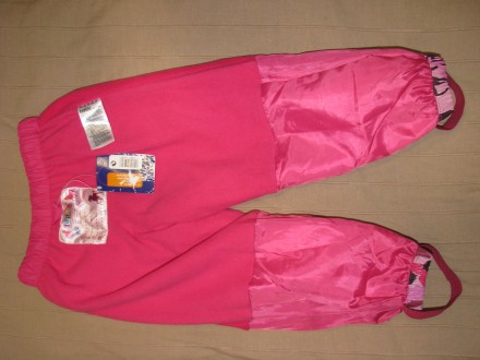 Розпродаж посилки з Шотландії - Фірмові Lupilu, прогумовані штани дощовик на флі. . фото 4