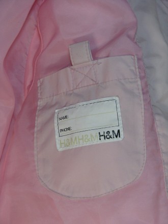 Курточка теплая H&M от 104 до 116 р-р

Курточка нежно розовая, для горок, двор. . фото 6